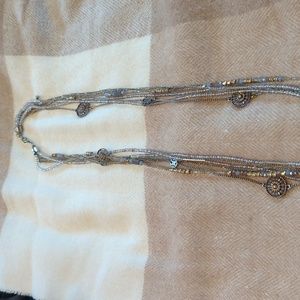 Multi chain beaded necklace
